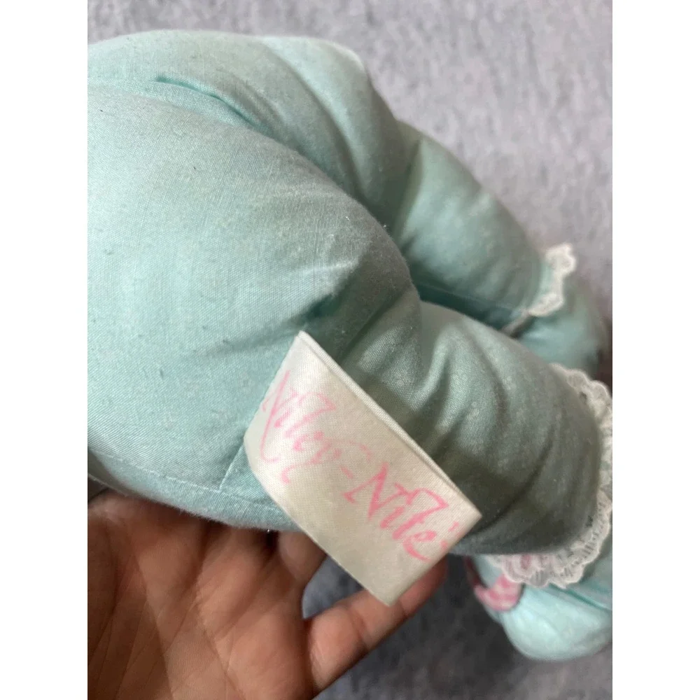 Commonwealth vintage Nite Nite Sleepy‎ Dog Plush Toy Light Blue Pajamas Star Hat